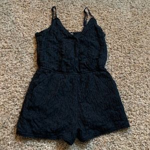 Lace V-Neck Romper